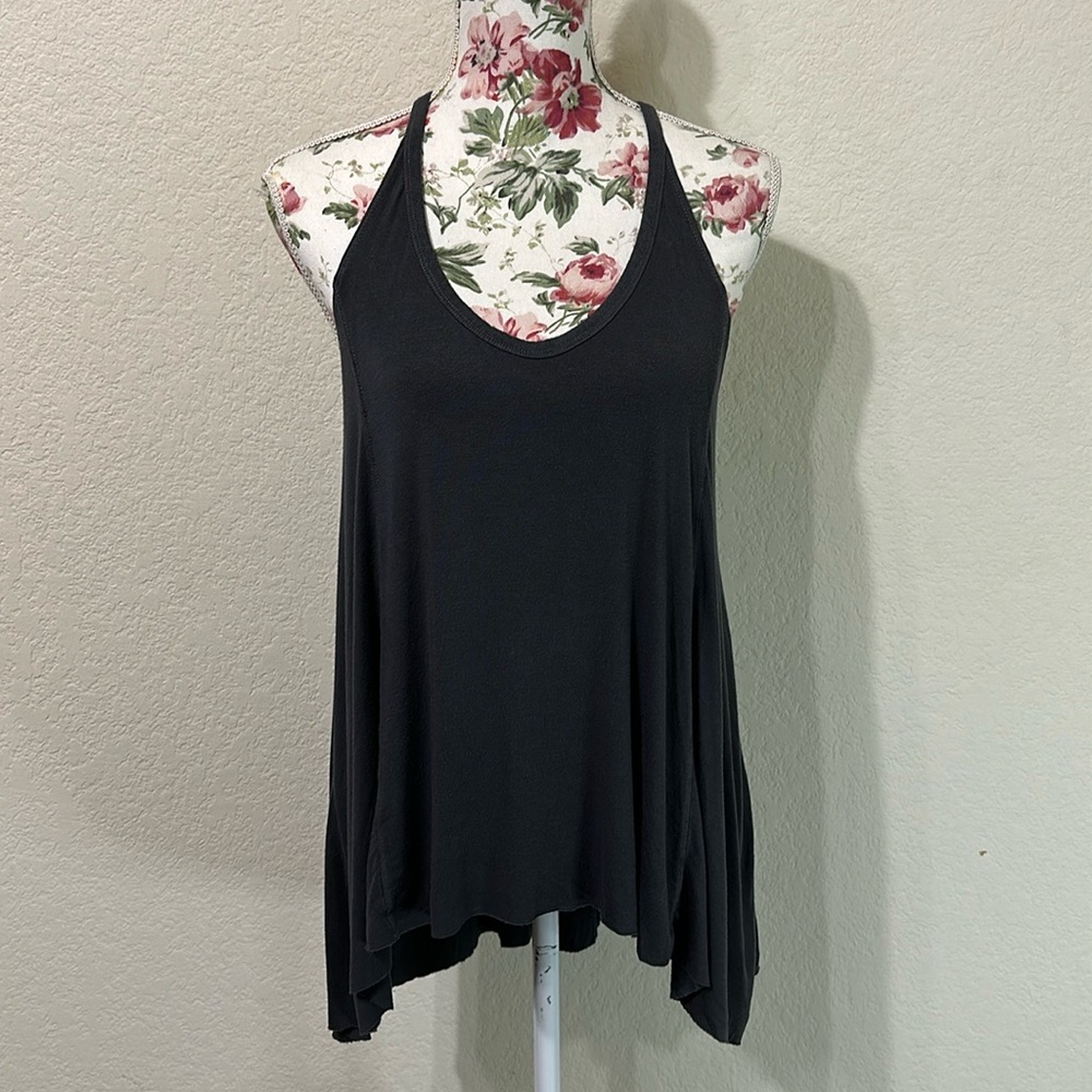 American Eagle Outfitters Soft and Sexy Tank Top - Medium Black/Dark Gray